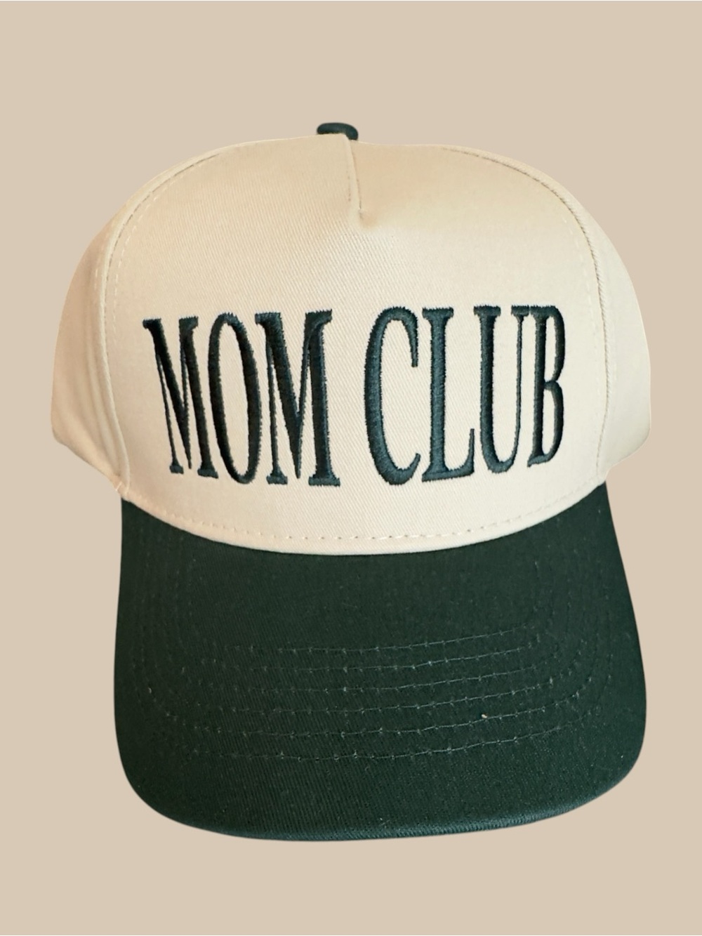 Slyfox Threads Mom Club Two-Tone Trucker Snapback Hat - White & Green